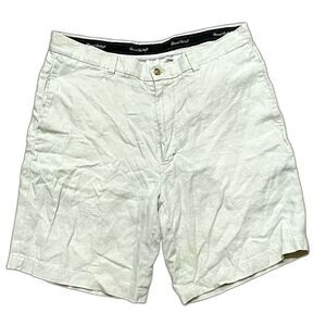 Daniel Bishop Linen Beige Men’s 36 Chino Shorts Golf Beach Comfort